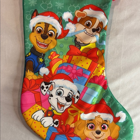 Nickelodeon Paw Patrol Christmas Stocking Chase Marshall Rubble Skye Kids 18" - Picture 2 of 7